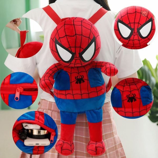 Sac à dos enfant Spiderman en peluche douce