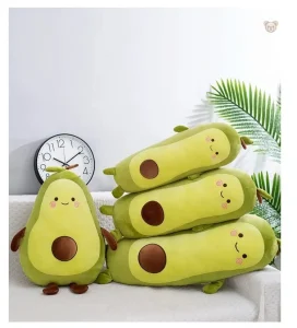 Avocat en peluche squishmallow, design amusant et coloré