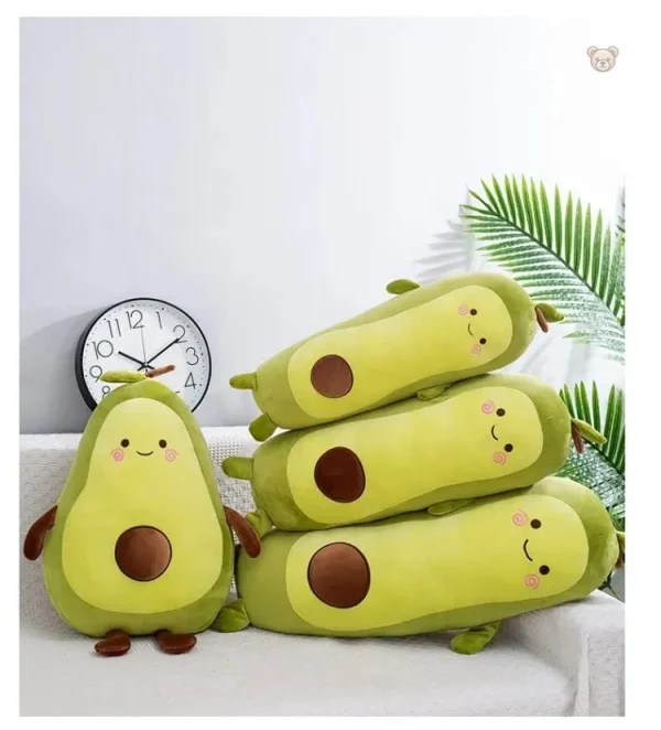 Avocat en peluche squishmallow, design amusant et coloré