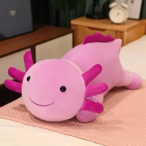 Jouet en peluche axolotl kawaii et vibrant