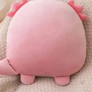 Axolotl rose en peluche, idéal pour les câlins