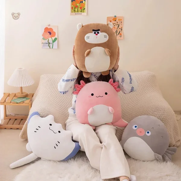 Peluche axolotl, design mignon et coloré