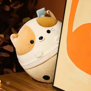 Peluche chat squishmallow, idéale pour les câlins et la décoration
