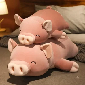 Peluche squishmallow cochon avec une grosse truffe