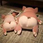 Cochon squishmallow doux et adorable avec truffe proéminente
