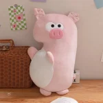 Peluche squishmallow cochon bagarreur en position assise
