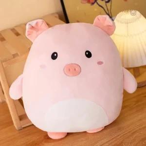 Peluche squishmallow cochon rose, petit et mignon