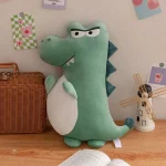 Peluche squishmallow dinosaure bagarreur, douce et colorée