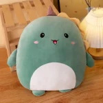 Peluche squishmallow dinosaure vert, petit et mignon