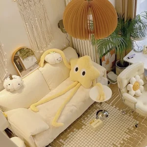 Géante peluche squishmallow en forme d'étoile
