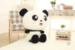 Squishmallow panda souriant, cadeau idéal pour enfants