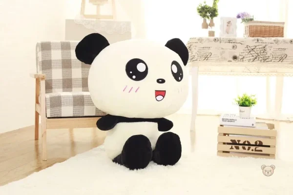 Squishmallow panda souriant, cadeau idéal pour enfants