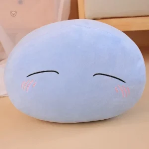 Gros pouf bleu squishmallow, doux et confortable