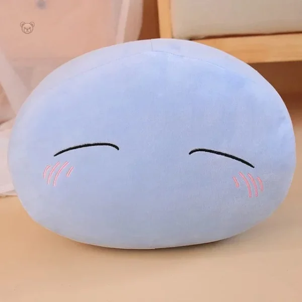 Gros pouf bleu squishmallow, doux et confortable