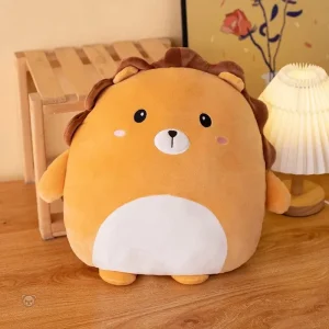 Peluche squishmallow lion orange, petit et mignon