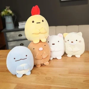 Petit poussin jaune en peluche squishmallow coloré et doux