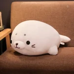 Peluche squishmallow phoque heureux pour enfants