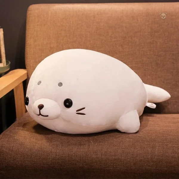Peluche squishmallow phoque heureux pour enfants