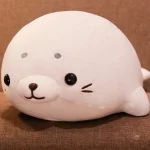 Peluche phoque blanc au design adorable et moelleux