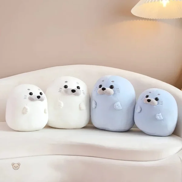 Squishmallow phoque, compagnon ludique et moelleux