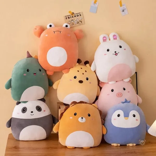 Peluche douce pingouin bleu, design adorable et câlin