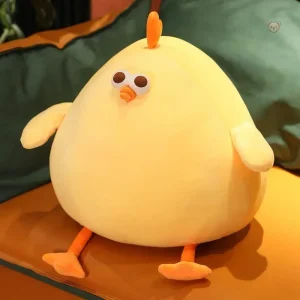 Doux squishmallow poule beige pour câlins et réconfort