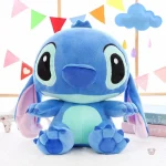 Peluche squishmallow Stitch bleu et doux, idéale pour les câlins