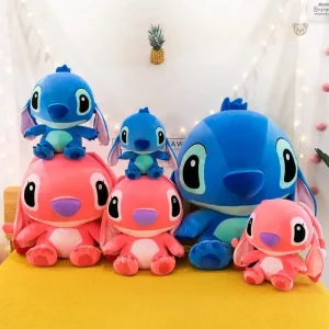 Peluche Stitch squishmallow, couleur bleue et texture douce
