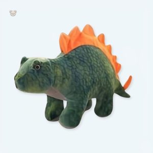 Peluche stégosaure vert doux pour câlins d'enfants