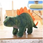 Jouet en peluche dinosaure vert, parfait pour les petits