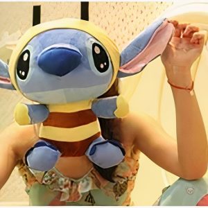 Peluche douce Stitch avec costume d'abeille