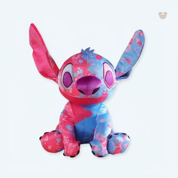 peluche-stitch-disney-rose-bleu-clair-enfant-calin-doux-1 Peluche Stitch rose et bleu clair, douce et câline pour enfant