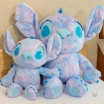 Peluche bleue dégradée de Stitch, idéale pour câlins et décorations