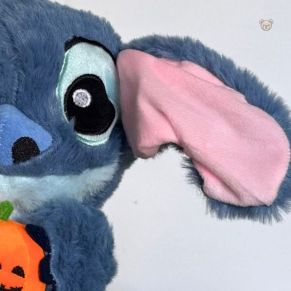 Peluche Stitch Halloween, accessoire festif en forme de citrouille