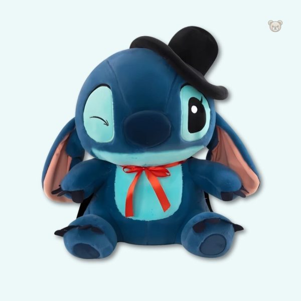 peluche-stitch-magique-avec-cape-chapeau-melon-doux-1 Peluche Stitch magique avec cape et chapeau melon doux