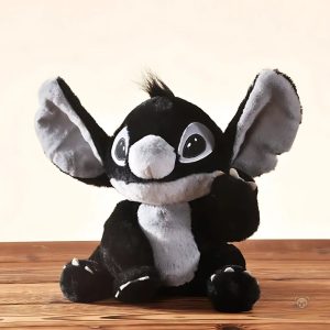 Stitch noir en peluche, personnage emblématique de Disney