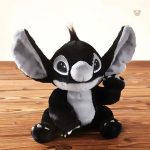 Tendre peluche Stitch noire, idéale pour les câlins d'enfants
