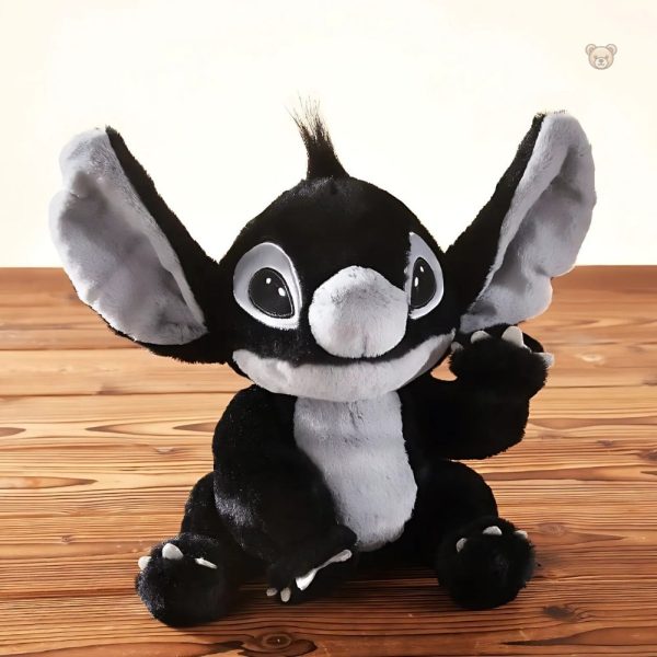 Tendre peluche Stitch noire, idéale pour les câlins d'enfants