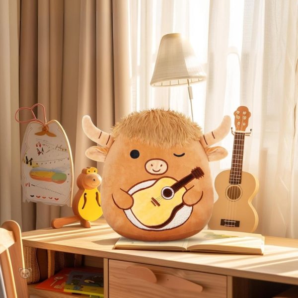 Taureau en peluche, compagnon ludique pour les enfants