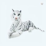 Peluche tigre blanc géant douce pour câlins d'enfants