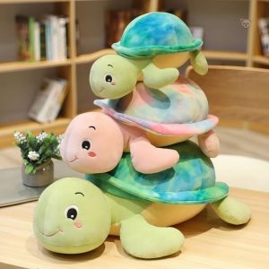 Tortue bleue en peluche idéale pour les câlins d'océan