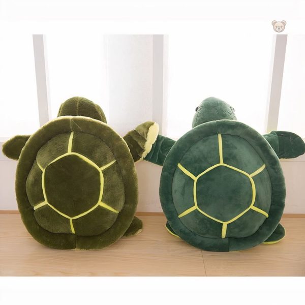Tortue en peluche bleu océan, compagnon apaisant