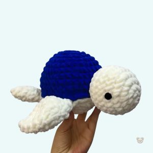 Peluche tortue de mer douce en crochet pour enfants