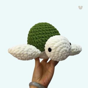 Tortue en peluche océanique, idéale pour les câlins