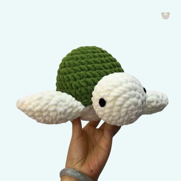 Tortue en peluche océanique, idéale pour les câlins
