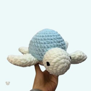 Peluche tortue de mer colorée, parfaite pour les jeux