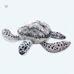 Peluche tortue de mer grise douce pour câlins océaniques
