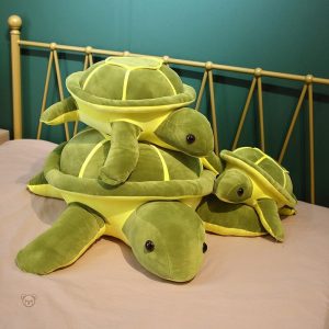 Tortue des océans en peluche douce et câline