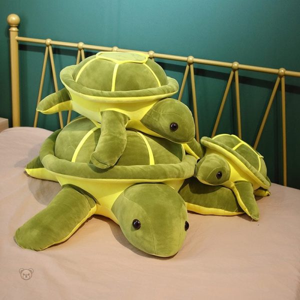 Tortue des océans en peluche douce et câline