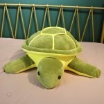 Peluche tortue verte, compagnon idéal pour les petits
